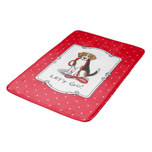 Tapis De Bain Allons-y ! (marche) Chien Beagle (tri couleur 3) M
