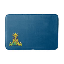 Aloha Collection ananas Mat de bain Turquoise