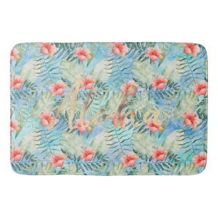 Tapis De Bain Aloha tropical Hibiscus Floral