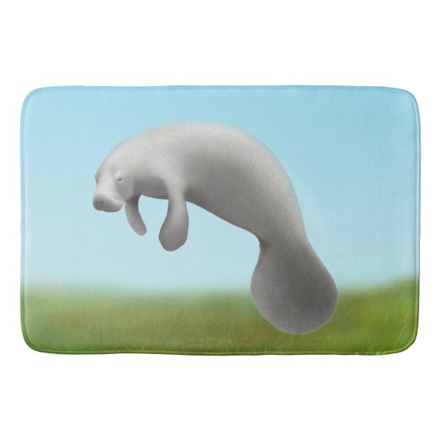 Tapis de bain amical de lamantin de la Floride (Devant)