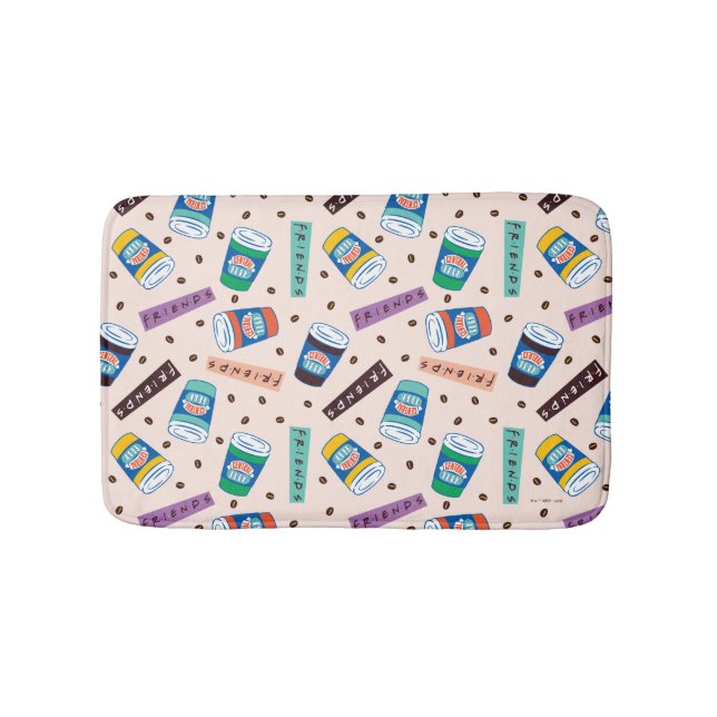 Tapis De Bain AMIS™ | Central Perk Vibrant Motif café (Devant)