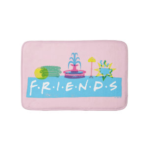 Tapis De Bain AMIS™   Logo avec icônes