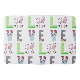 Tapis De Bain Amour Pâques - Lapin de Pâques - Oeuf de Pâques