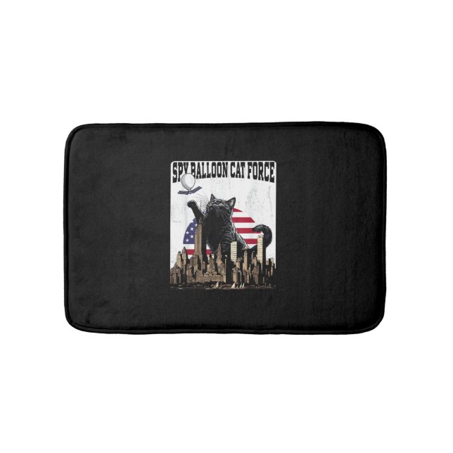 Tapis De Bain Amusant chat Spy Balloon (Devant)
