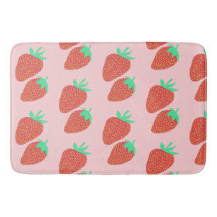 Tapis De Bain Amusement fruité de fraises douces
