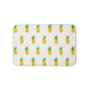 Tapis De Bain Ananas tropicaux d'or