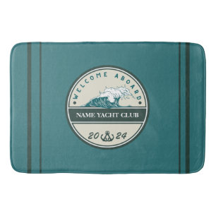 Tapis De Bain Ancre Bleue Nautique Bienvenue yacht de voile Bate