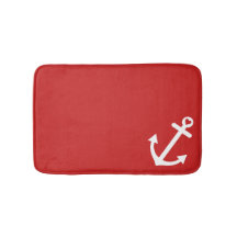 Ancre rouge classique d'amour nautique