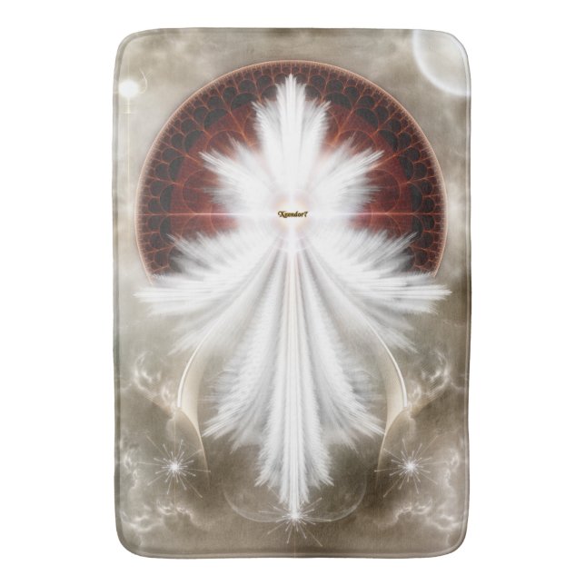 Tapis De Bain Angel Wings Snowflake Bath Mat (devant Vertical)