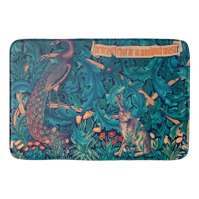 Tapis De Bain Animals dans The Forest, William Morris (Devant)