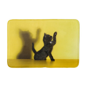 Tapis De Bain Animaux de bébés cutest   Black Cat Jouer