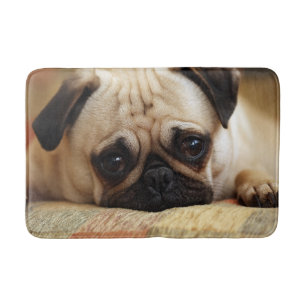 Tapis De Bain Animaux de bébés cutest Carlin bébé chiot