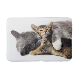Tapis De Bain Animaux de bébés cutest Cute Kitten Hug