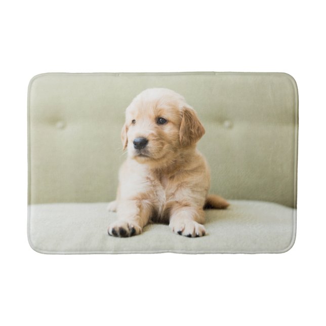 Tapis De Bain Animaux de bébés cutest | Golden Retriever Puppy (Devant)
