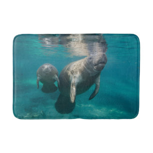 Tapis De Bain Animaux de bébés cutest   Manat & bébé