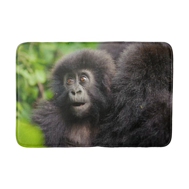 Tapis De Bain Animaux de bébés cutest | Young Mountain Gorilla (Devant)