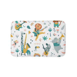 Tapis De Bain Animaux de la forêt musicale