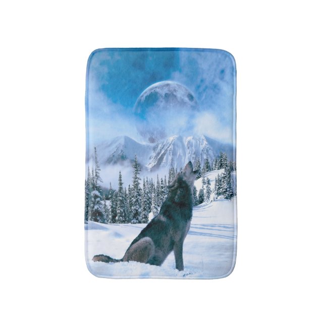 Tapis De Bain Appel de loup (Devant (Vertical))