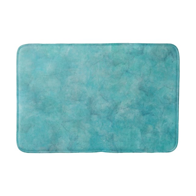 Tapis De Bain Aquarelle bleu Aqua Tranquille (Devant)