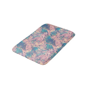 Tapis De Bain Aquarelle colorée Abstraite motif floral