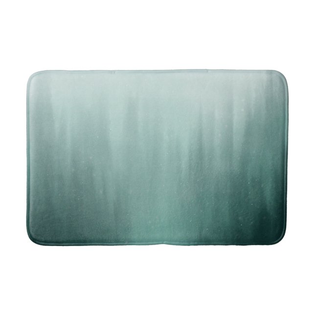 Tapis De Bain Aquarelle Forêt À feuillage persistant en peinture (Devant)