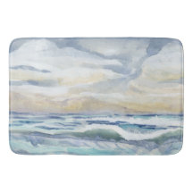 Aquarelle Ocean Wave Beach Coastal Home Decor