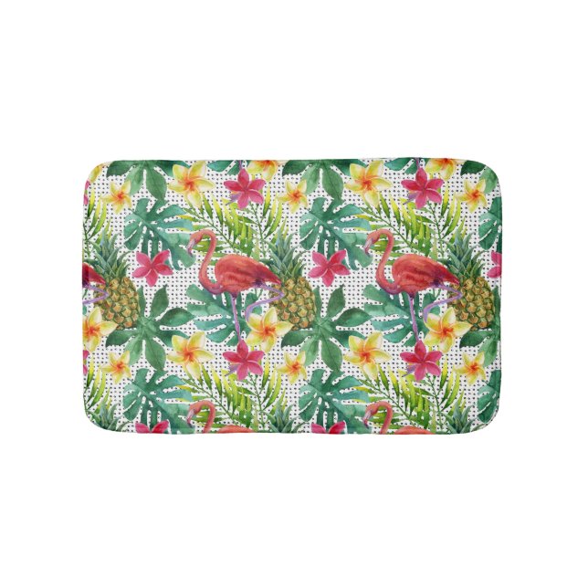Tapis De Bain Aquarelle tropicale (Devant)