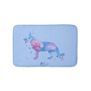 Tapis De Bain Aquarelles bergère allemandes