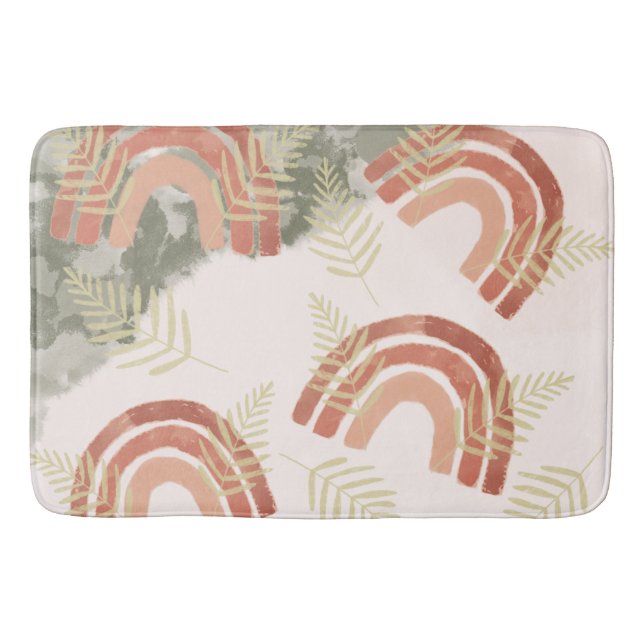Tapis De Bain Arc-en-ciel Boho (Devant)