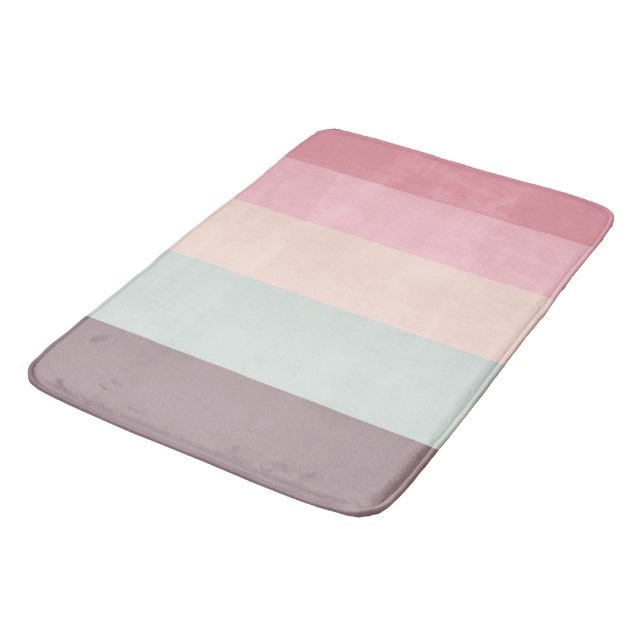 Tapis De Bain arc-en-ciel pastel (Angle)