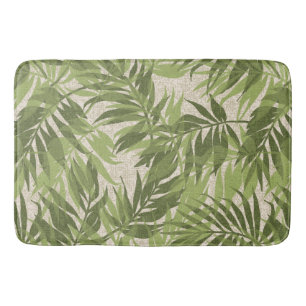Tapis De Bain Areca Palms Hawaiian Tropical Vintage