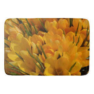 Tapis De Bain Arôme de Crocus jaune - Fleurs jaunes dorées