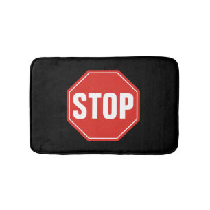 TAPIS DE BAIN ARRÊTER LE SIGNE
