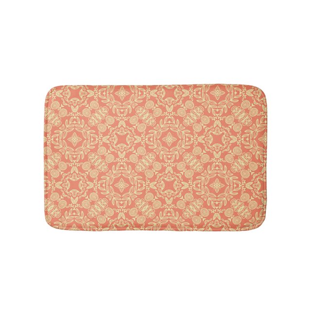 Tapis De Bain arrière - plan chaleureux et lumineux au style vin (Devant)