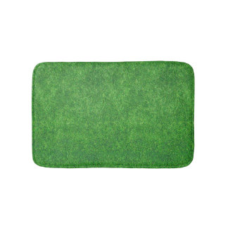 Tapis De Bain Arrière - plan d'abrégé sur texture d'herbe verte