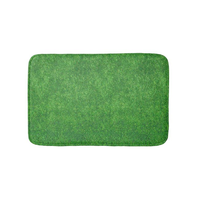 Tapis De Bain Arrière - plan d'abrégé sur texture d'herbe verte (Devant)