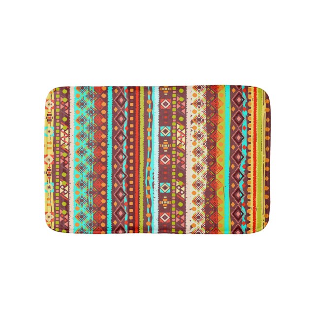 Tapis De Bain Art Boho Tribal : Textes Arrière - plans sans cout (Devant)