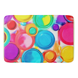 Tapis De Bain Art de la palette de peinture dynamique