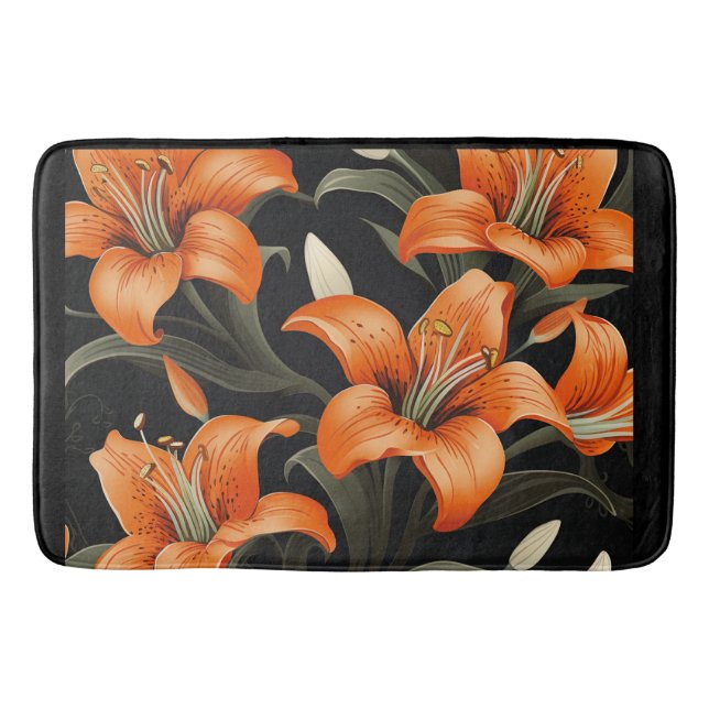 TAPIS DE BAIN ART FLORAL #1 (Devant)