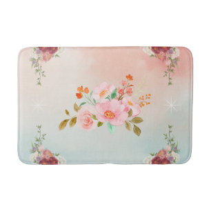 Tapis De Bain Art Floral, Fleurs florissantes