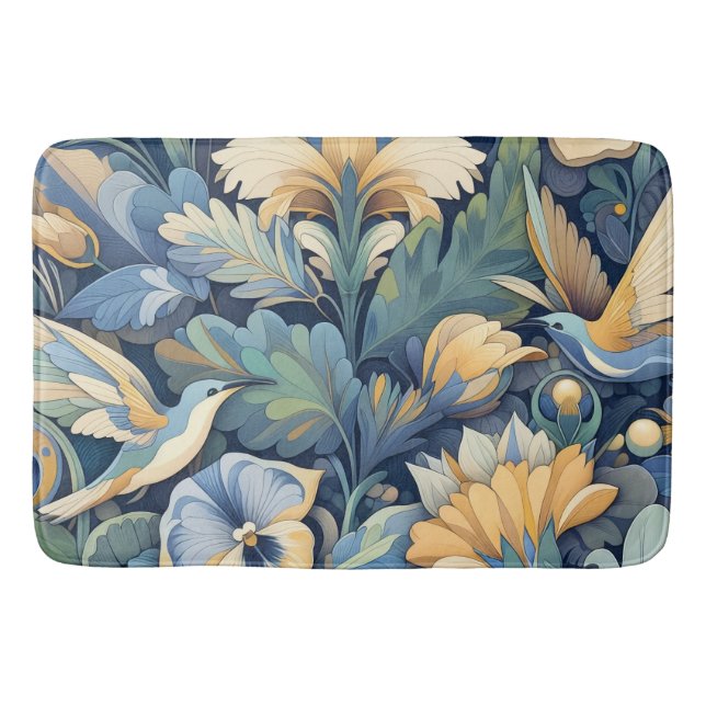 Tapis De Bain Art Morris aux fleurs (Devant)
