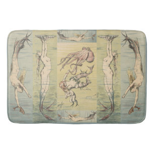 Tapis De Bain Art Nouveau Atlantis Mermaids #59