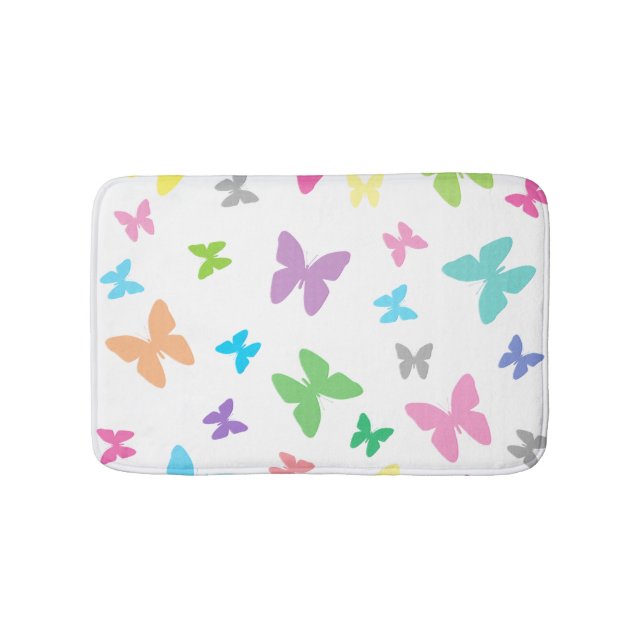 Tapis De Bain Art papillon coloré (Devant)