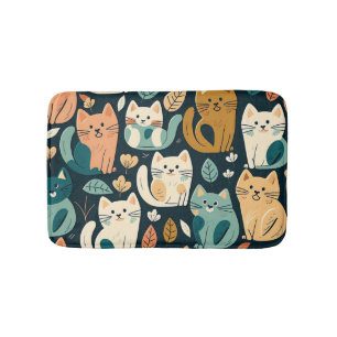 Tapis De Bain Artsy Chat Motif mignonne