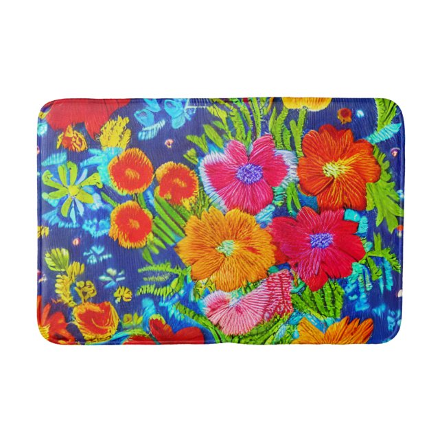 Tapis De Bain Aspect brodé (Devant)