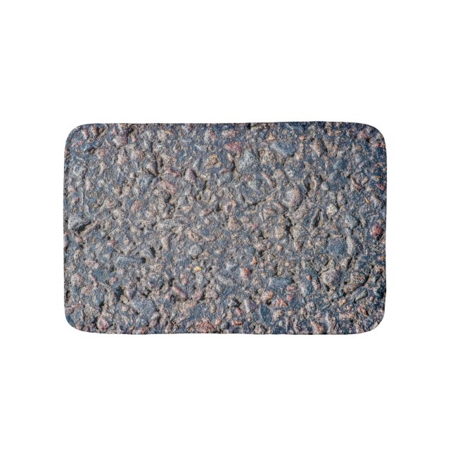 Tapis De Bain Asphalte et texture de galets (Devant)
