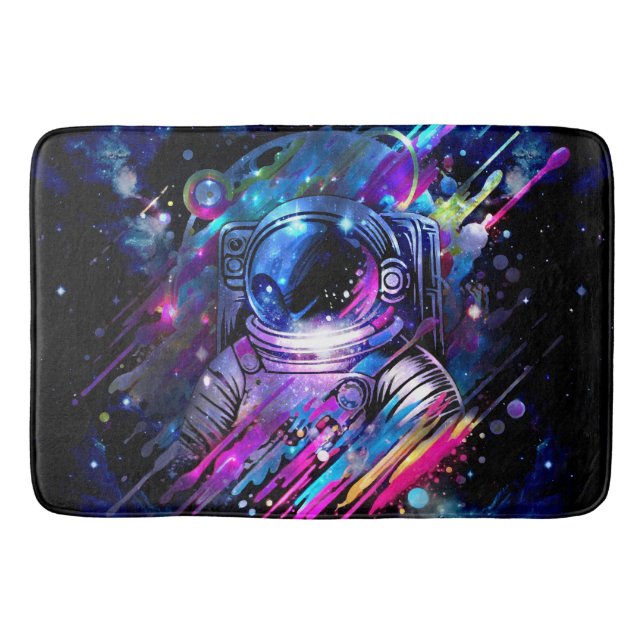 Tapis De Bain Astronaute de l'espace étoilé couleur (Devant)
