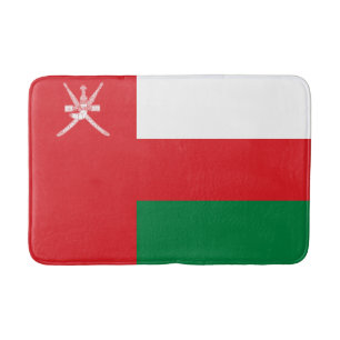 Tapis de bain au drapeau d'Oman