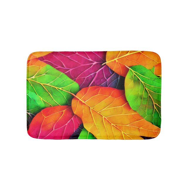 Tapis De Bain Automne Feuilles Motif (Devant)