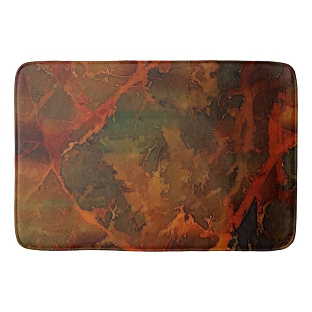 Tapis De Bain Automne profond Terre riche automne Abstrait (Devant)